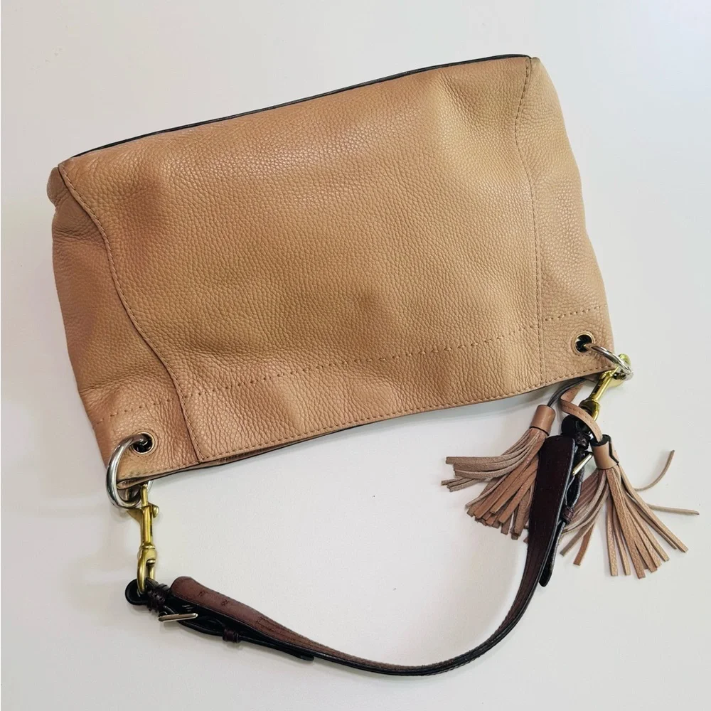 TORY BURCH SHOULDER BAG PEBBLE LEATHER
